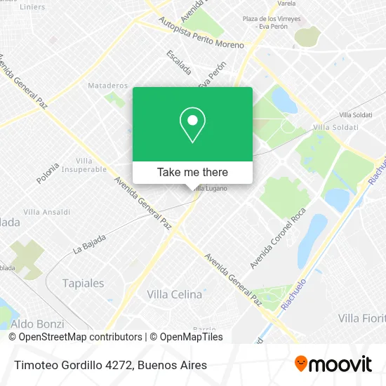 Timoteo Gordillo 4272 map