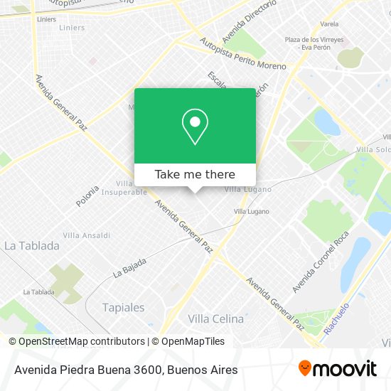 Avenida Piedra Buena 3600 map