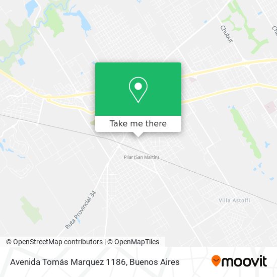 Mapa de Avenida Tomás Marquez 1186