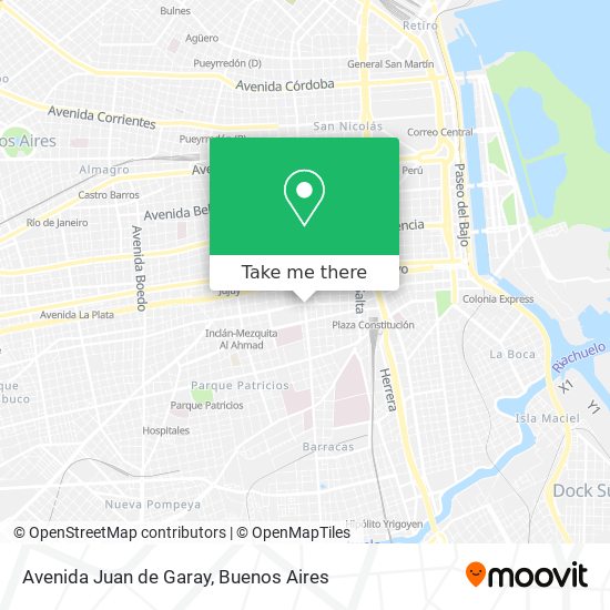 Avenida Juan de Garay map