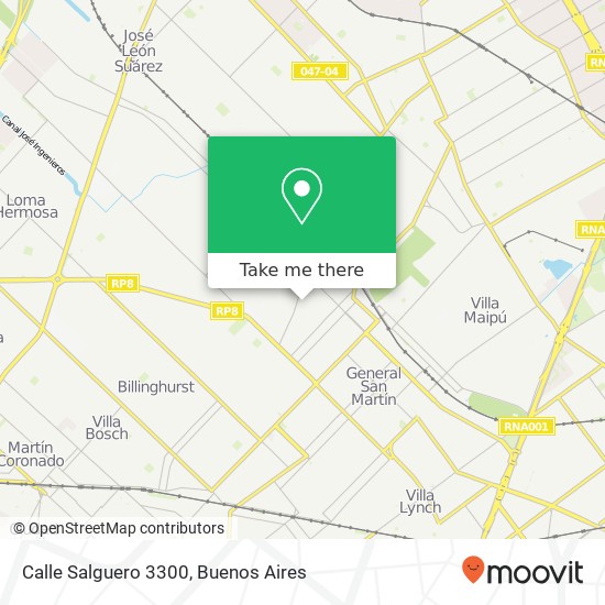 Calle Salguero 3300 map