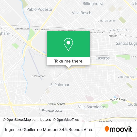 Ingeniero Guillermo Marconi 845 map