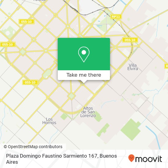 Mapa de Plaza Domingo Faustino Sarmiento 167