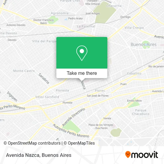 Mapa de Avenida Nazca