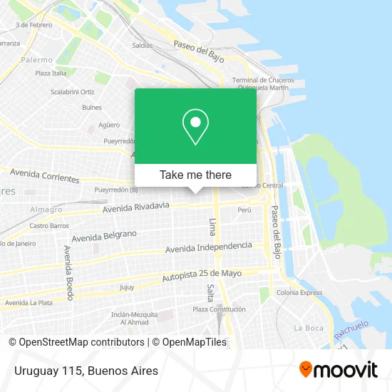 Uruguay 115 map