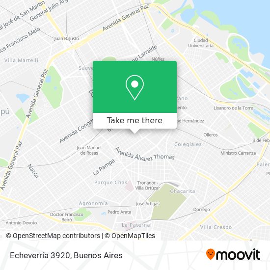 Mapa de Echeverría 3920