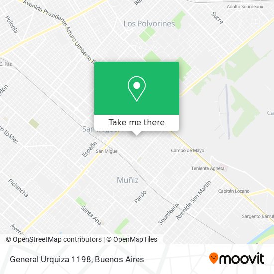 General Urquiza 1198 map