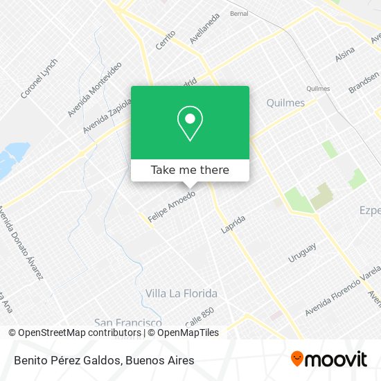 Benito Pérez Galdos map