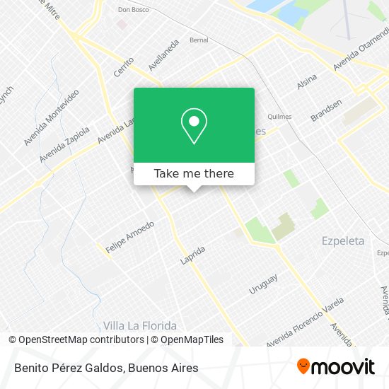Benito Pérez Galdos map
