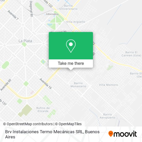 Brv Instalaciones Termo Mecánicas SRL map