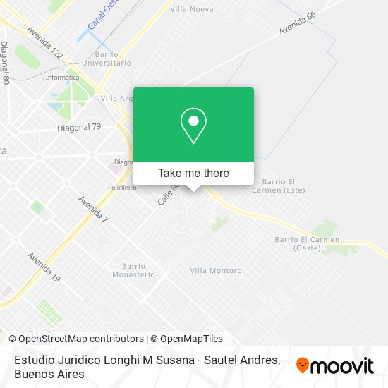 Estudio Juridico Longhi M Susana - Sautel Andres map