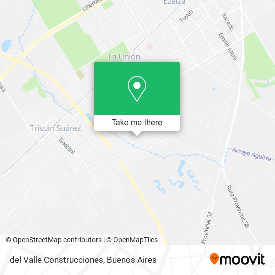 del Valle Construcciones map