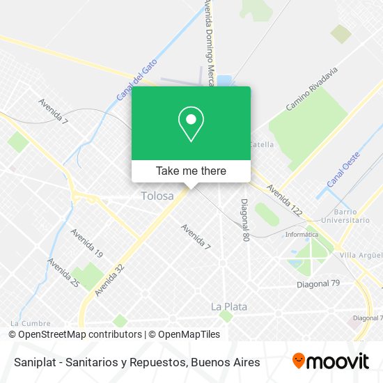 Saniplat - Sanitarios y Repuestos map