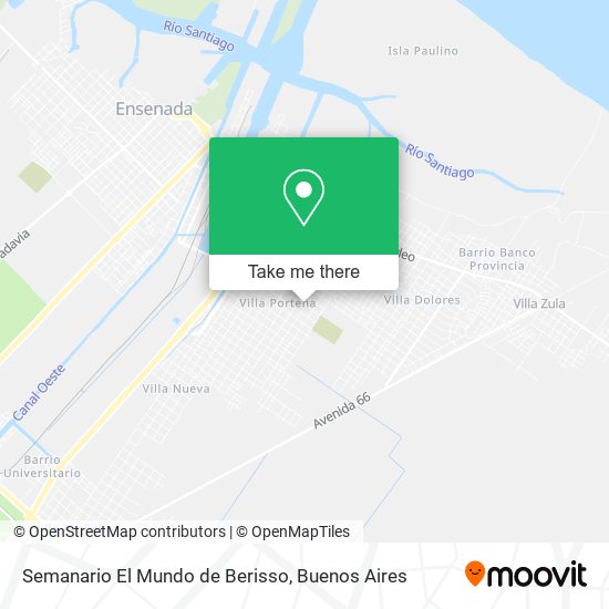Mapa de Semanario El Mundo de Berisso