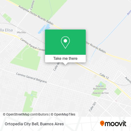 Ortopedia City Bell map