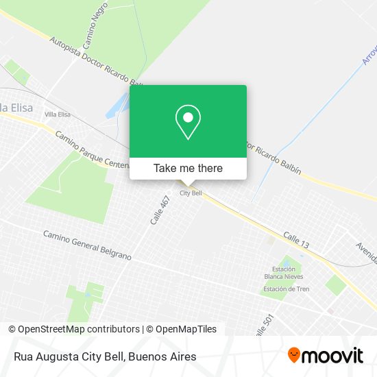Rua Augusta City Bell map