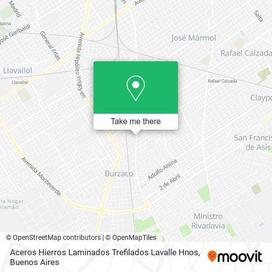 Aceros Hierros Laminados Trefilados Lavalle Hnos map