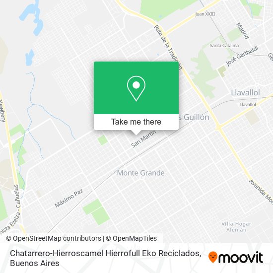 Chatarrero-Hierroscamel Hierrofull Eko Reciclados map