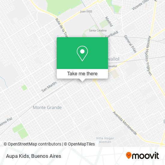 Aupa Kids map