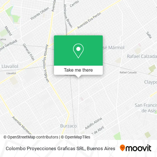 Colombo Proyecciones Graficas SRL map