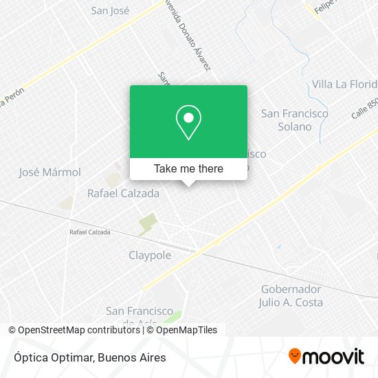 Óptica Optimar map