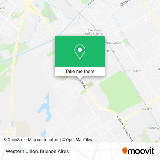 Western Union map