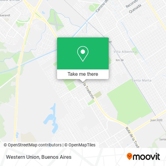 Western Union map