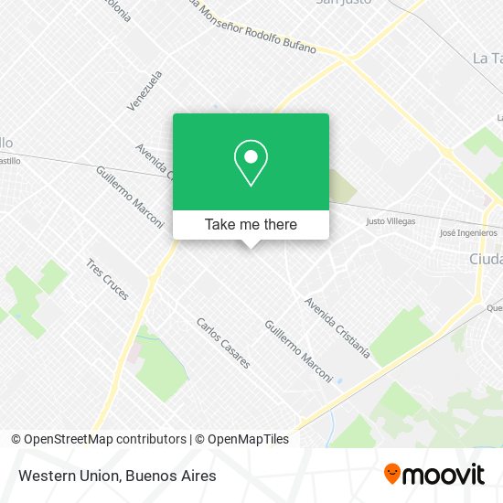 Western Union map