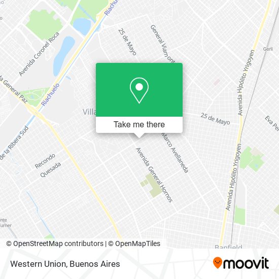 Western Union map