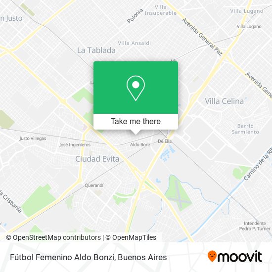 Mapa de Fútbol Femenino Aldo Bonzi
