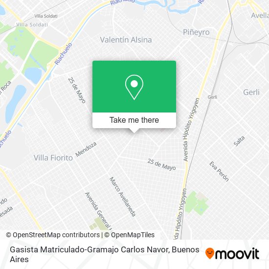 Mapa de Gasista Matriculado-Gramajo Carlos Navor
