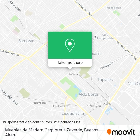 Muebles de Madera-Carpinteria Zaverde map