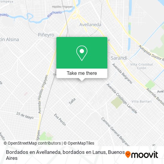 Bordados en Avellaneda, bordados en Lanus map