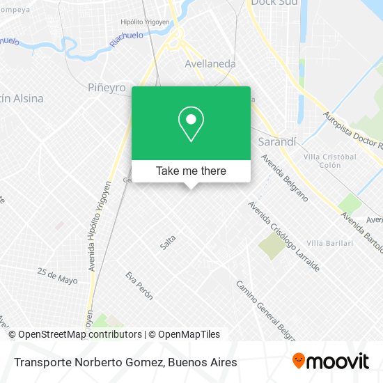 Mapa de Transporte Norberto Gomez