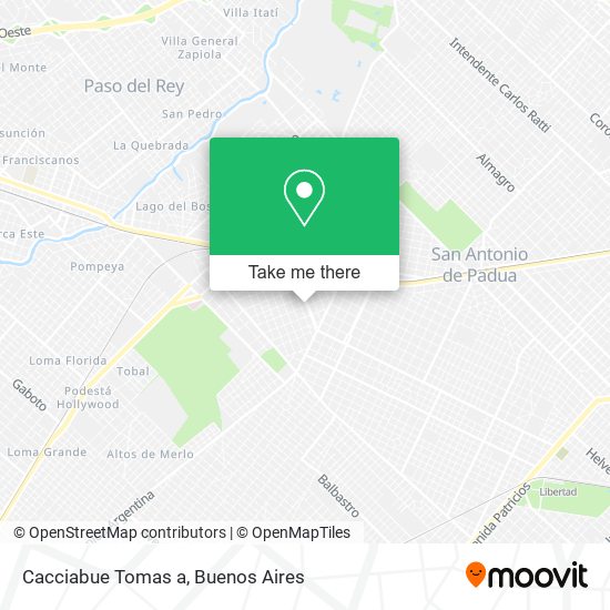 Mapa de Cacciabue Tomas a