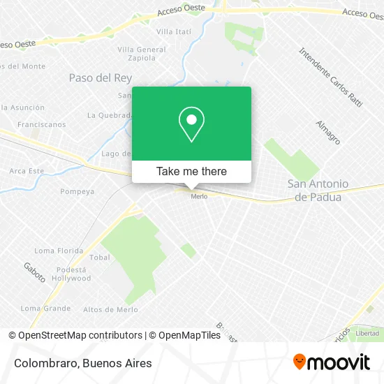 Mapa de Colombraro