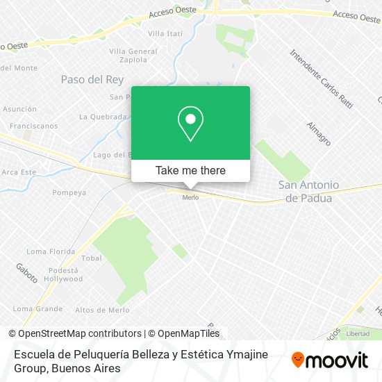 Escuela de Peluquería Belleza y Estética Ymajine Group map
