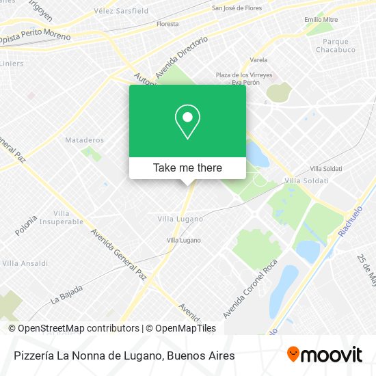 Pizzería La Nonna de Lugano map