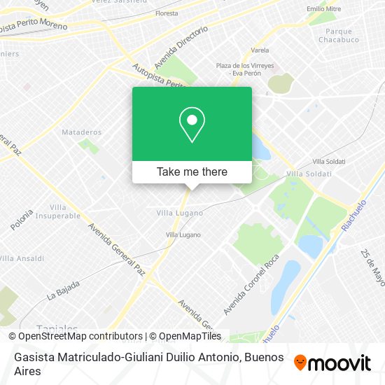 Gasista Matriculado-Giuliani Duilio Antonio map