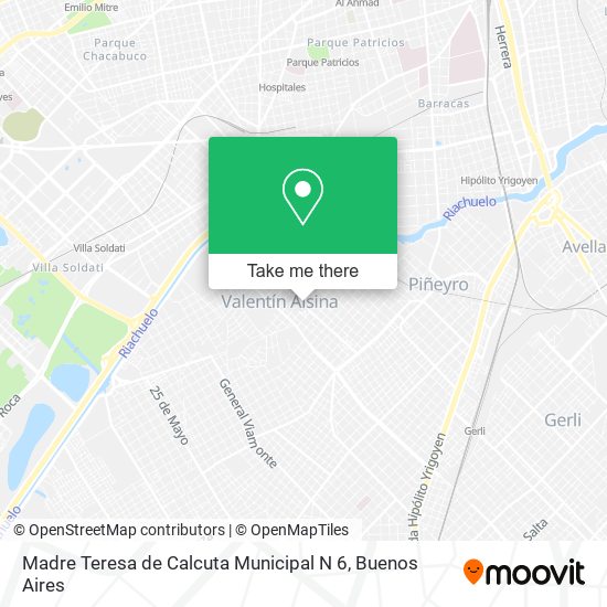 Madre Teresa de Calcuta Municipal N 6 map