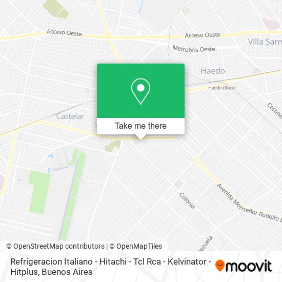 Refrigeracion Italiano - Hitachi - Tcl Rca - Kelvinator - Hitplus map
