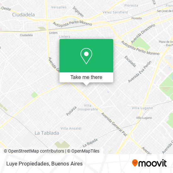 Luye Propiedades map