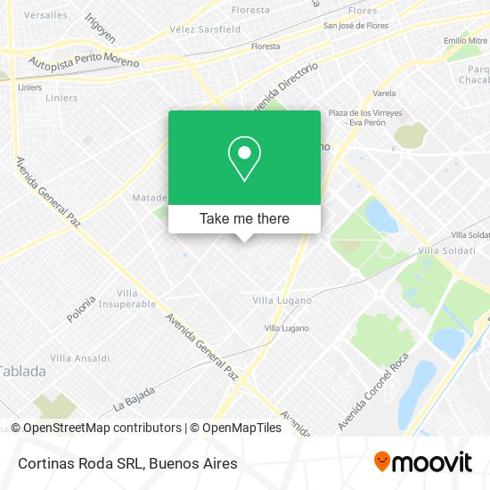 Mapa de Cortinas Roda SRL