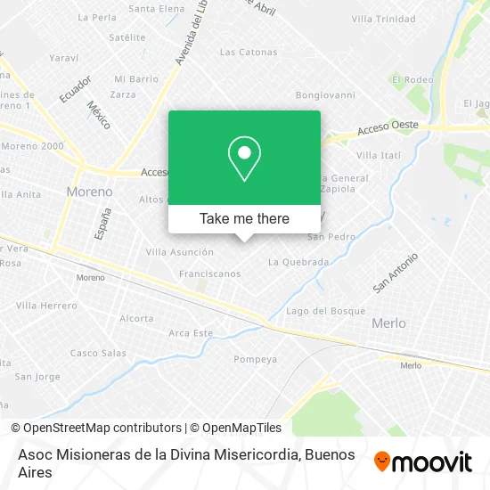 Asoc Misioneras de la Divina Misericordia map
