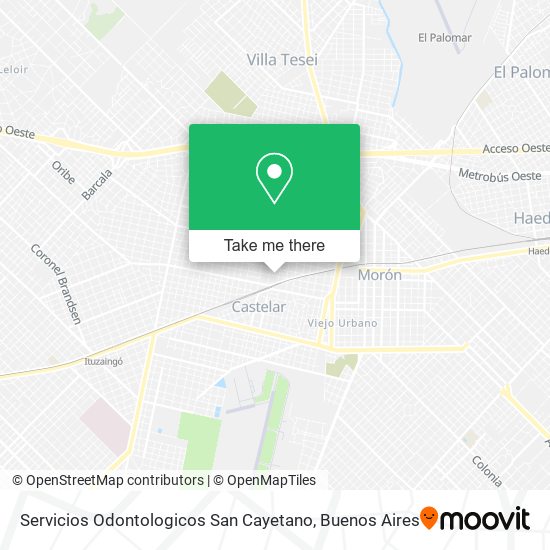 Mapa de Servicios Odontologicos San Cayetano