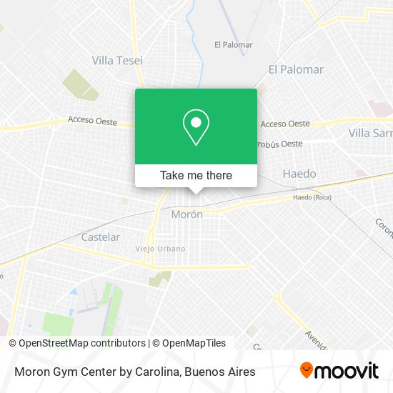 Moron Gym Center by Carolina map
