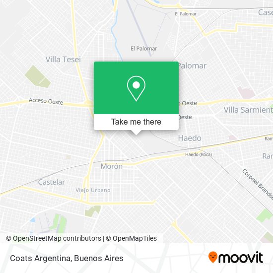 Coats Argentina map