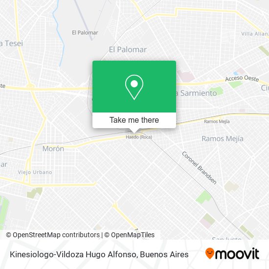 Kinesiologo-Vildoza Hugo Alfonso map