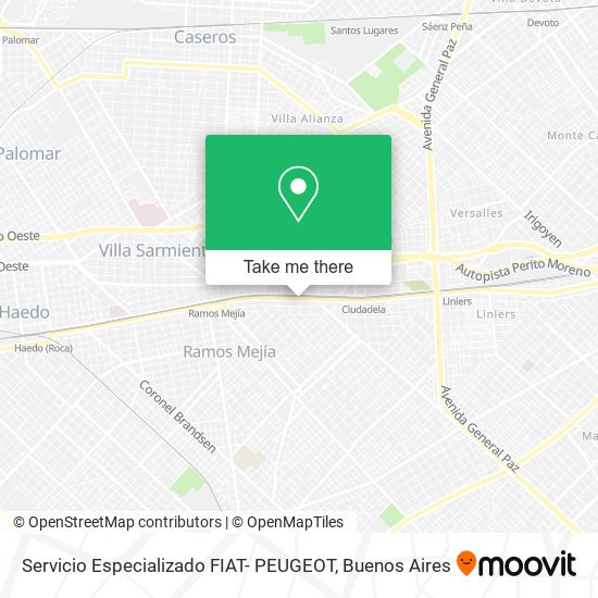 Servicio Especializado FIAT- PEUGEOT map