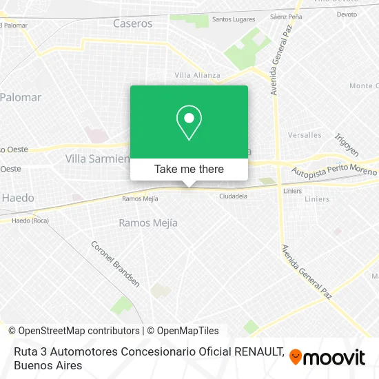 Ruta 3 Automotores Concesionario Oficial RENAULT map